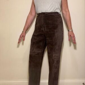 LAST CHANCE!!Brown Suede Pants